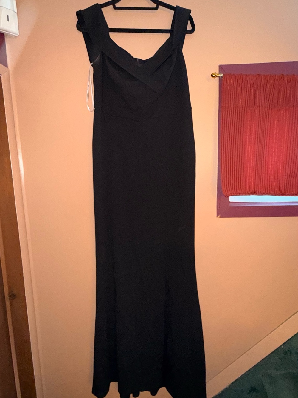 Classic Black Off the Shoulder Evening Dress NWT